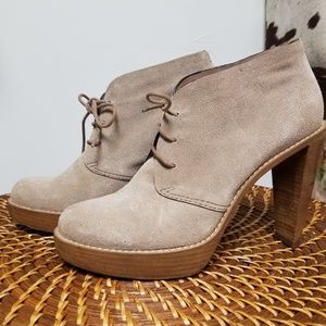 COLE HAAN Stephanie Chukkie Heeled Shootie Lace Up